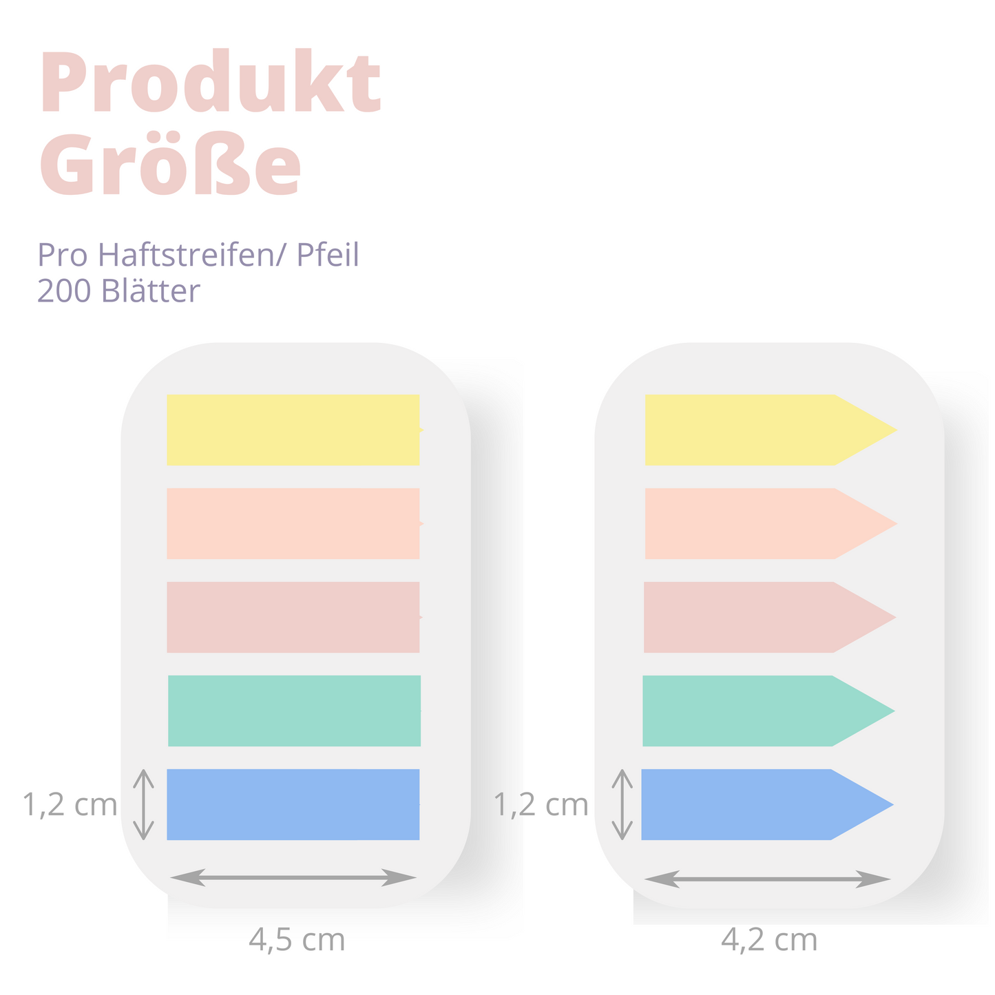 Transparent Pagemarker strips and arrows set